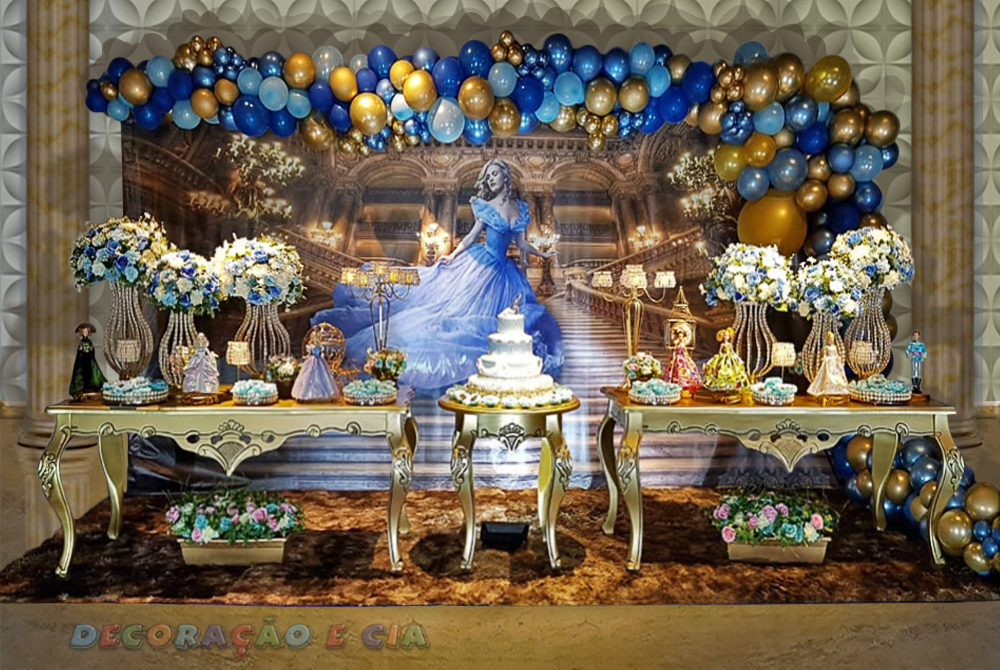 A Paleta de Cores: Azul Serenity e Detalhes Dourados que Encantam - inspiração 1