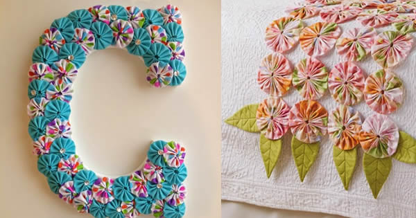 Flores de Fuxico: Ideias Delicadas para Decorar Almofadas e Cortinas - inspiração 1