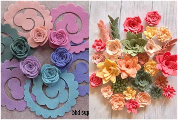 Projetos Criativos: Onde Usar Suas Lindas Flores de Feltro - inspiração 1