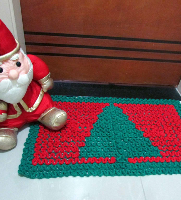 Técnicas de Crochê Fundamentais para Tapetes Natalinos - inspiração 2
