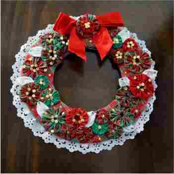 Entendendo a Arte do Fuxico: O Coração da Sua Guirlanda - inspiração 2