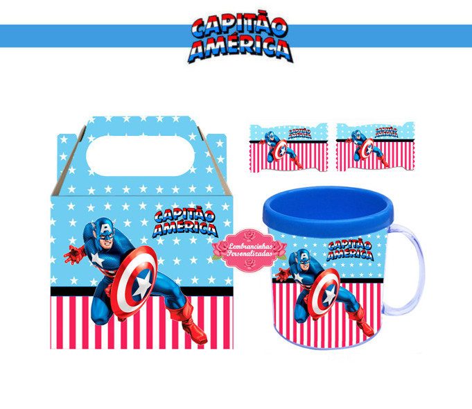 Máscaras e Capas do Capitão América - inspiração 2