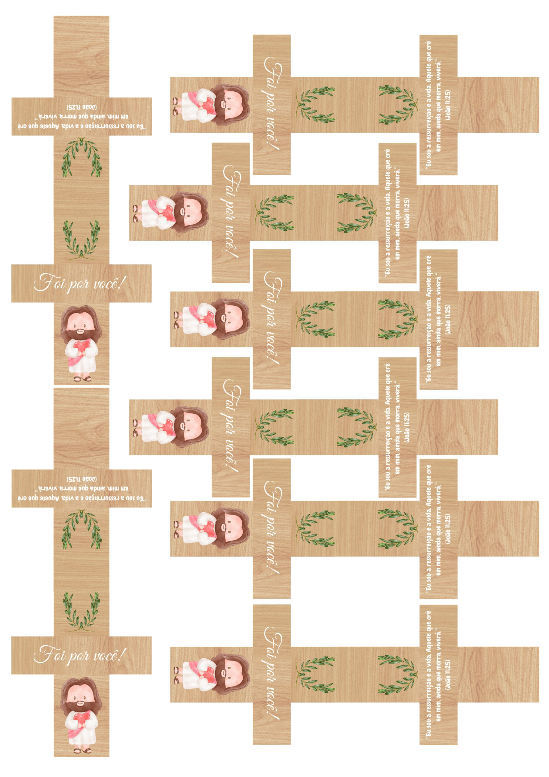 Detalhes que Encantam: Flores e Fitas na Cruz de EVA - inspiração 2