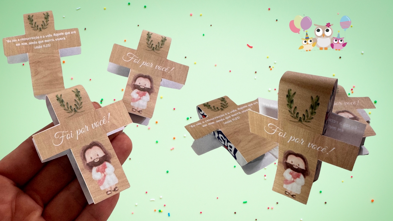 Cruz de EVA com Mensagem Inspiradora: Um Toque Especial - inspiração 1