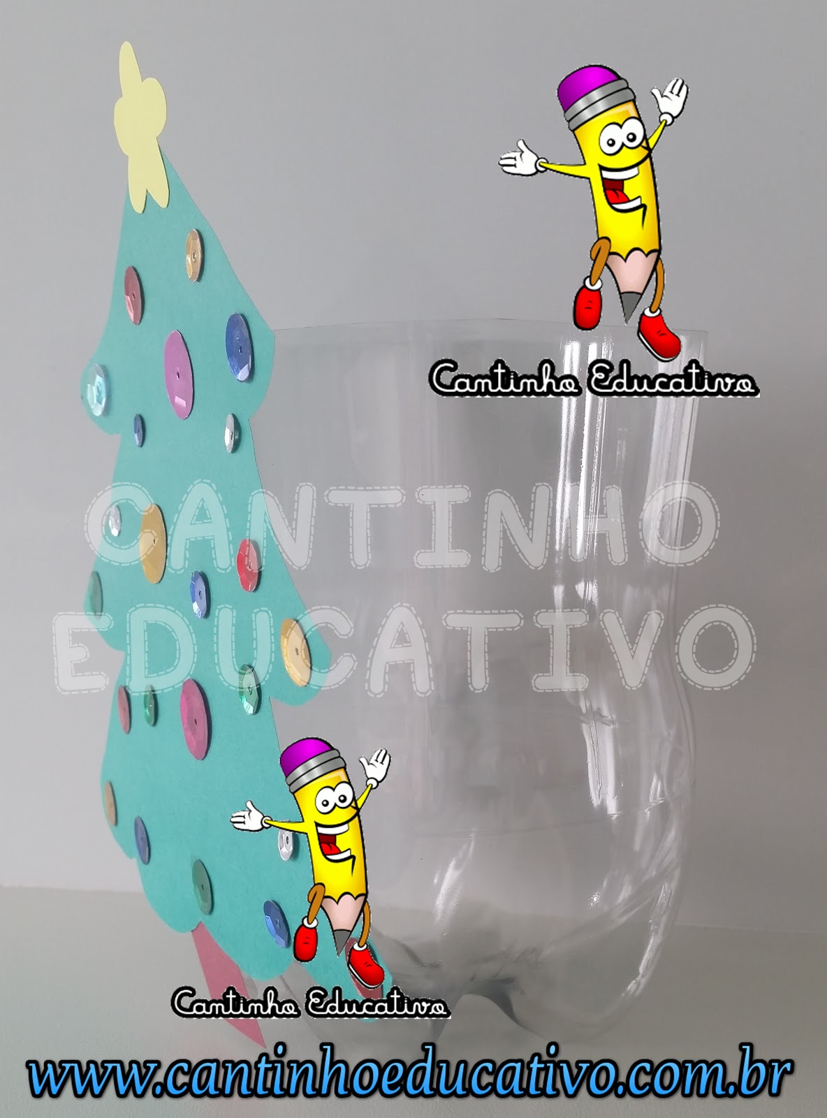 Mini Árvores Decorativas com Fitas e Recortes - inspiração 1