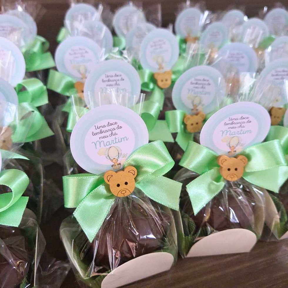 Potinhos de Vidro com Brigadeiro de Colher - inspiração 1