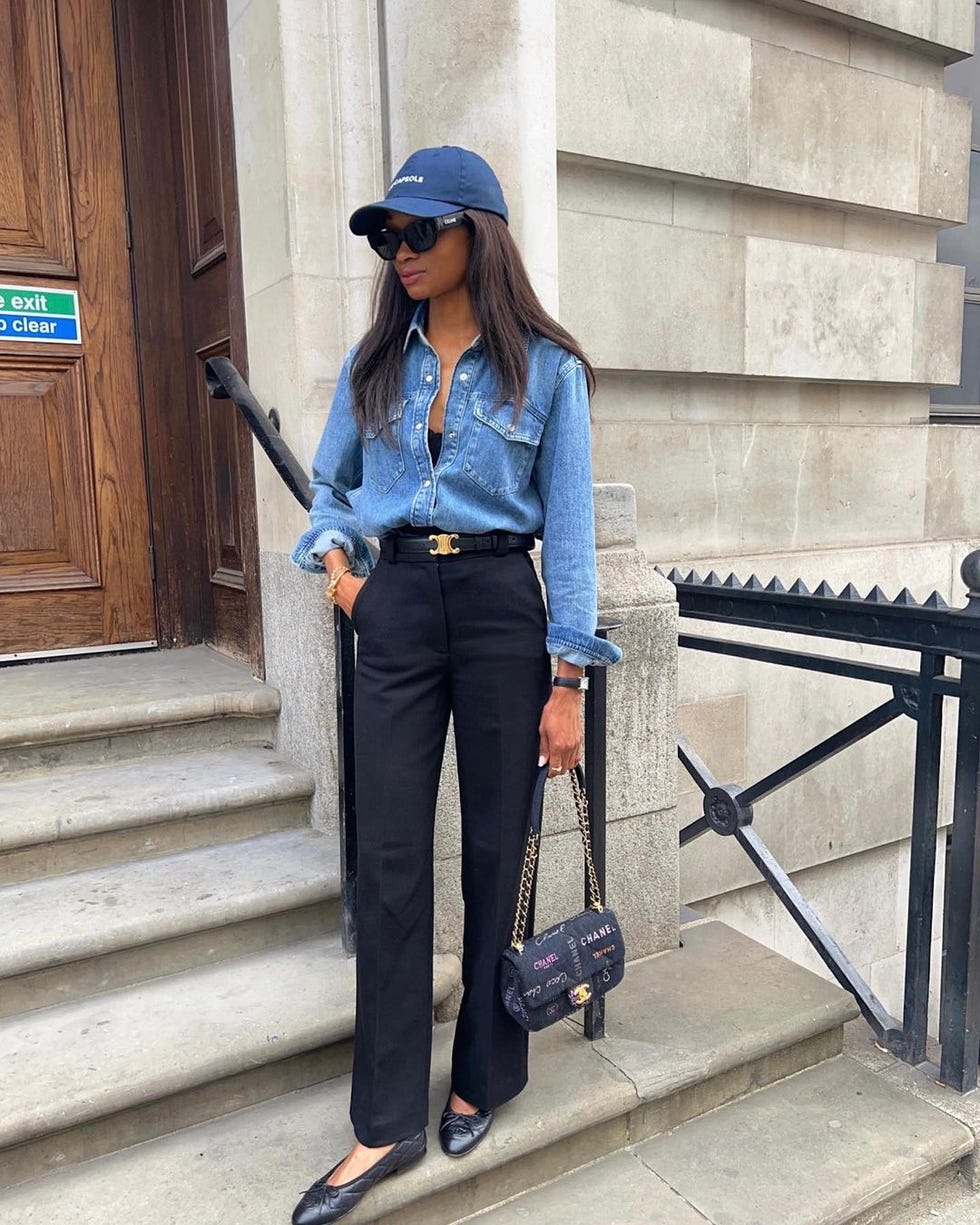 Camisa Jeans Com Calça de Alfaiataria: Chique e Casual - inspiração 2