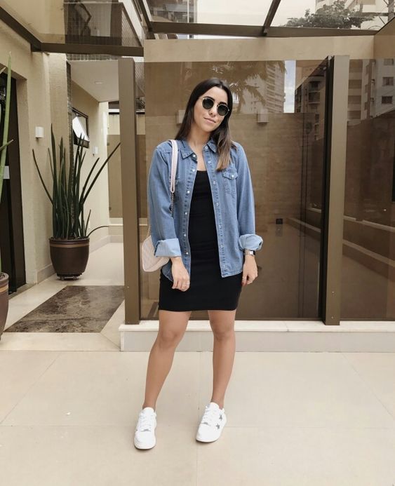 Looks Noturnos Com Camisa Jeans: Sim, É Possível! - inspiração 1