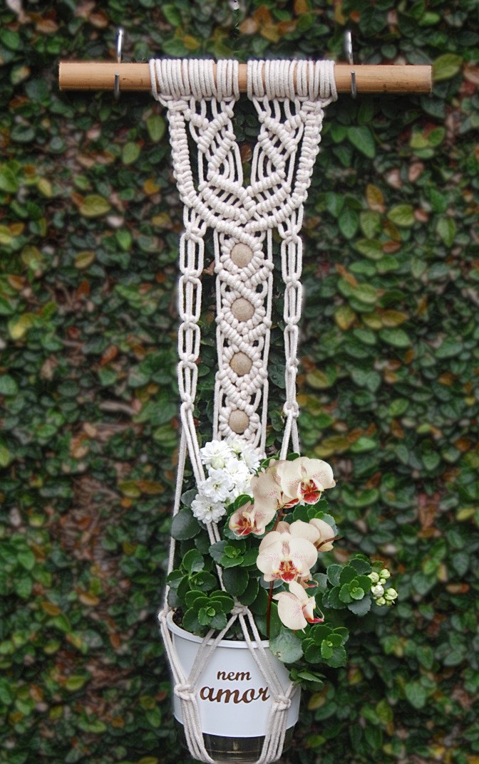 Nós Que Fazem a Diferença: Pontos Essenciais do Macramê para Vasos - inspiração 1
