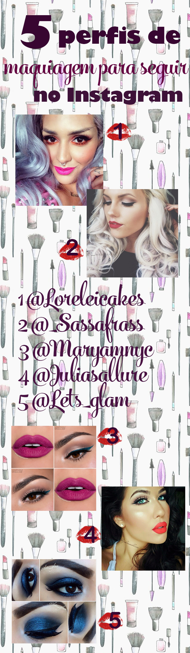 Lábios Sedutores: Batom que Complementa a Expressão - inspiração 2