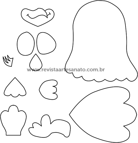 Montagem Fácil: Unindo os Moldes da Galinha - inspiração 1