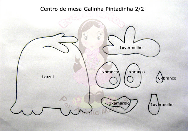 Pintando a Galinha Pintadinha: Cores e Acabamento - inspiração 2