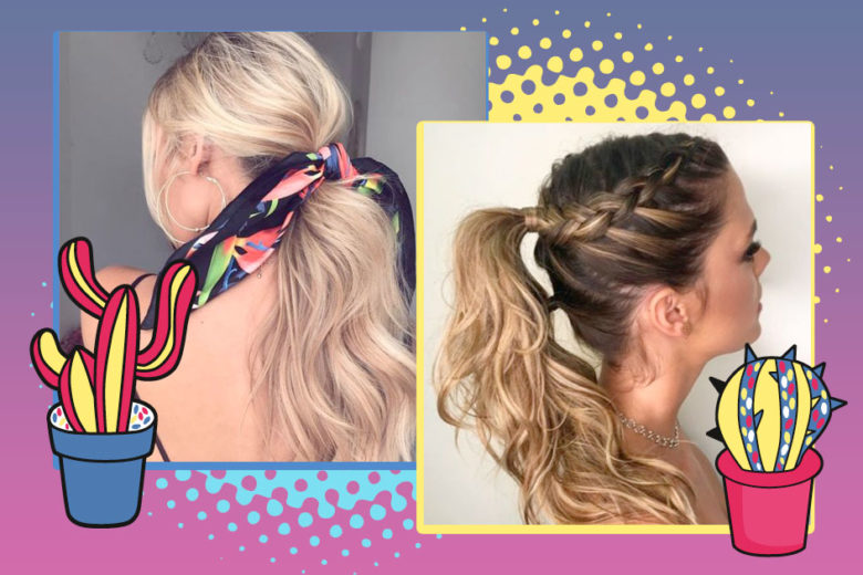 Rabo de Cavalo com Trança: A Combinação Perfeita de Texturas - inspiração 2