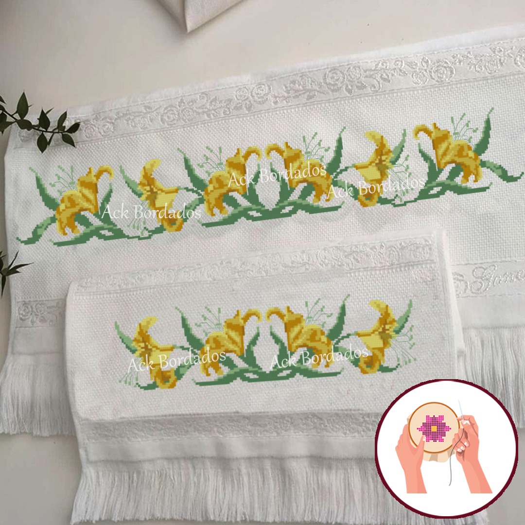 Preparando a Toalha: Contando os Fios com Precisão - inspiração 1