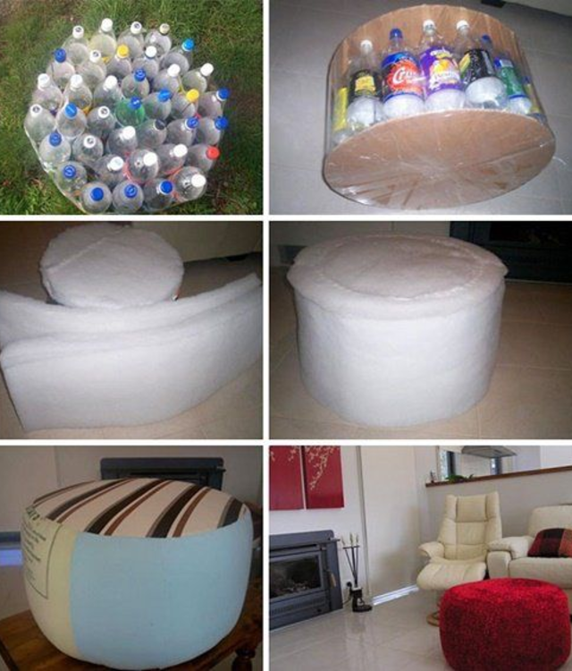 Preparando as Garrafas PET: A Base Sólida do Seu Puff - inspiração 2