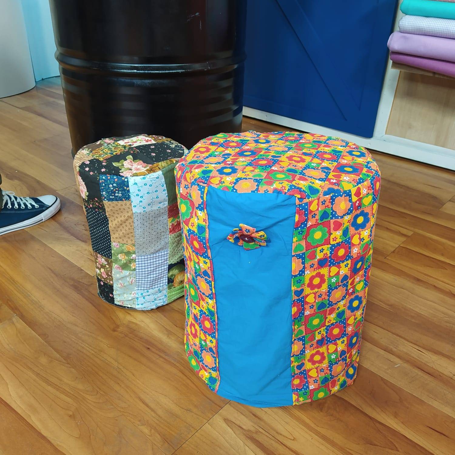 Criatividade em Cores e Estampas: Personalize Seu Puff - inspiração 1