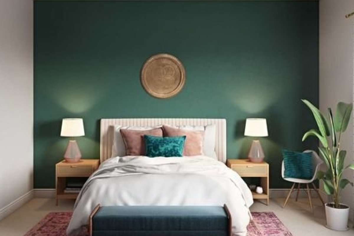 Parede Verde com Revestimento 3D: Textura e Modernidade - inspiração 1