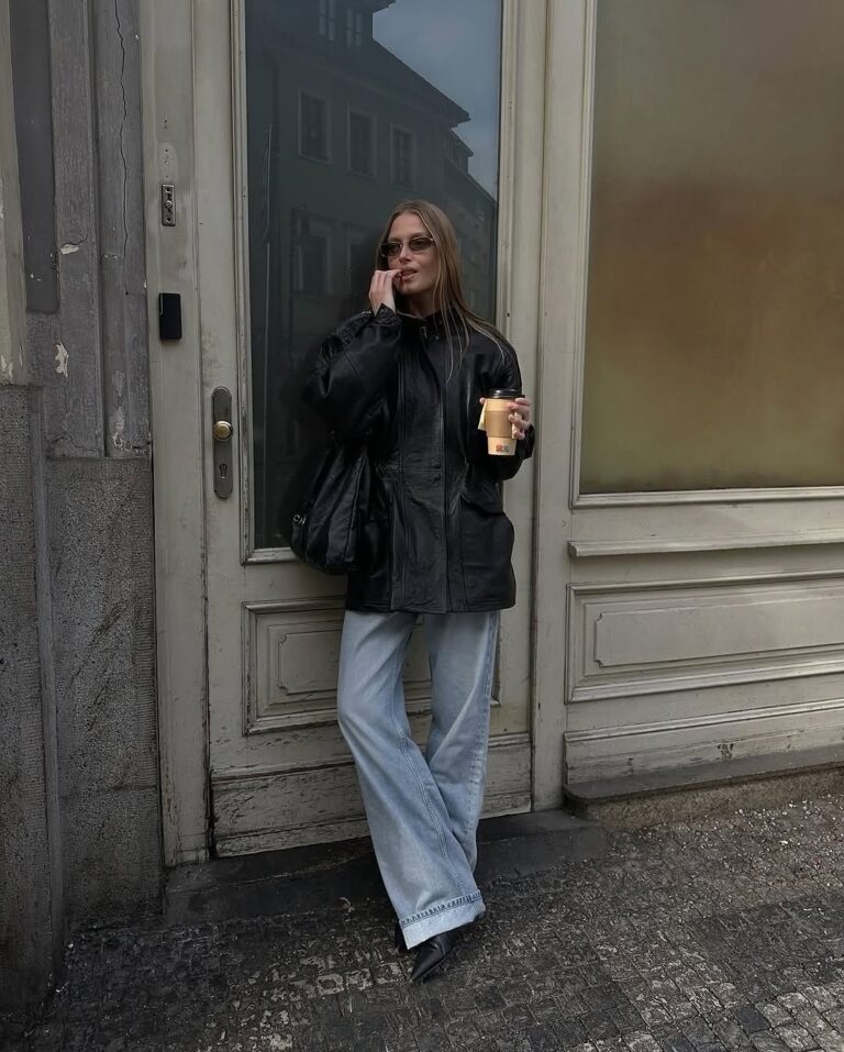 O Jeans Wide Leg e a Parka: Uma combinação fashion e confortável - inspiração 2