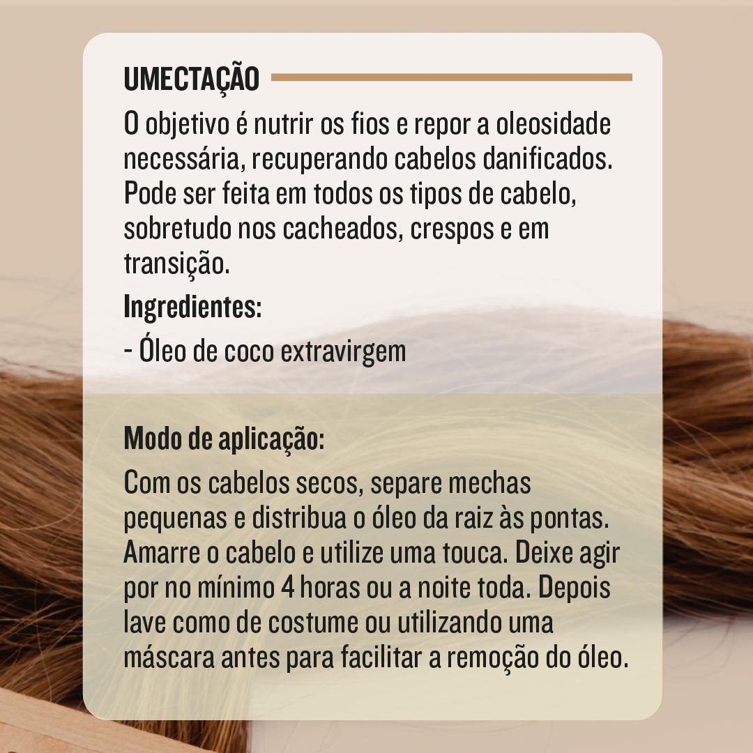 O Que é a Umectação e Por Que o Óleo de Coco é Perfeito Para Ela - inspiração 1