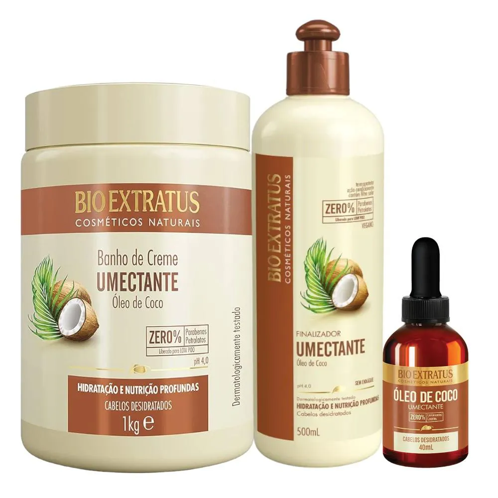 Umectação com Óleo de Coco para Cabelos Químicamente Tratados - inspiração 2