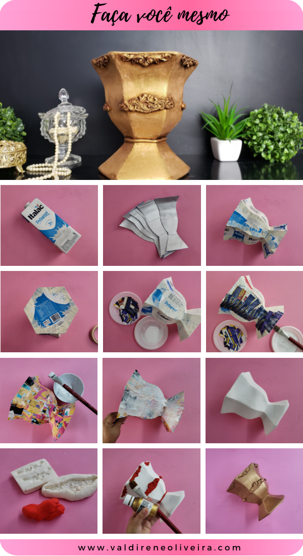 A Primeira Camada: Fixando o tecido com cola - inspiração 2