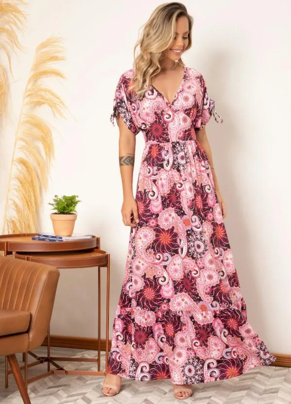 Vestidos Longos Florais: Inclusividade e Beleza para Todas - inspiração 1