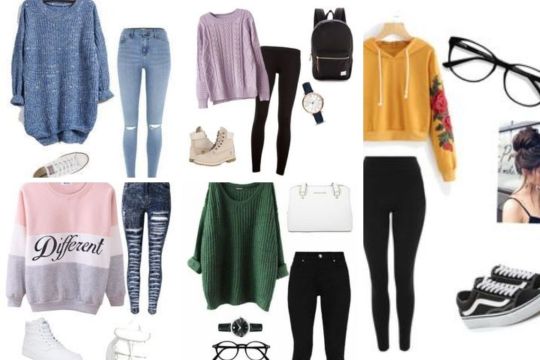 looks com jaqueta puffer e uniforme escolar inverno