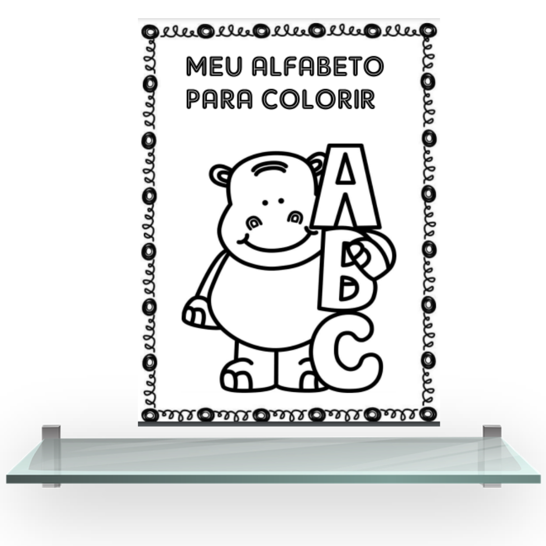 desenhos do abc para colorir com animais