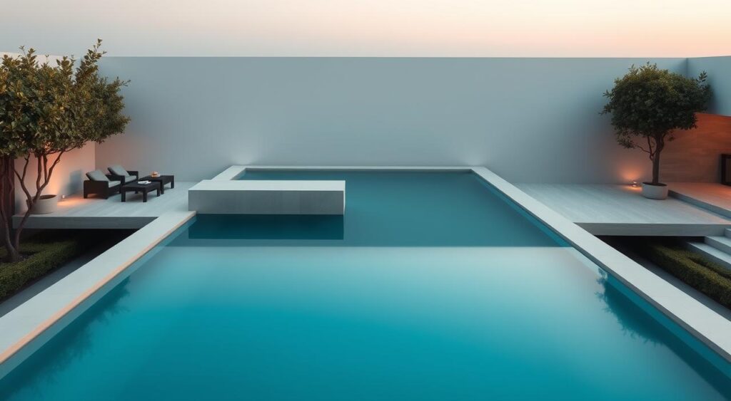 acabamentos de piscina pequena