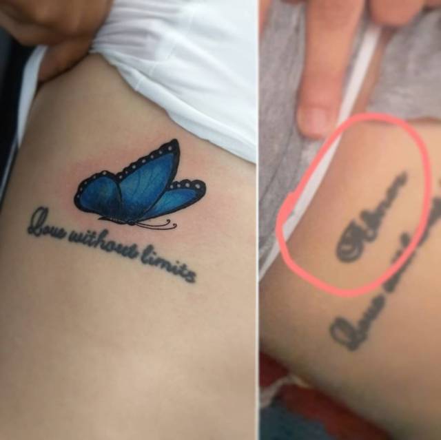 o que fazer com tatuagem borboleta que me arrependi