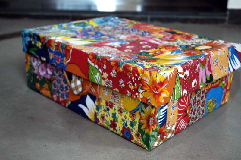 arte com caixa de papelão