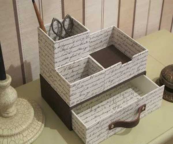 Guia Completo: Como Fazer Caixas Organizadoras com Papelão e Tecido