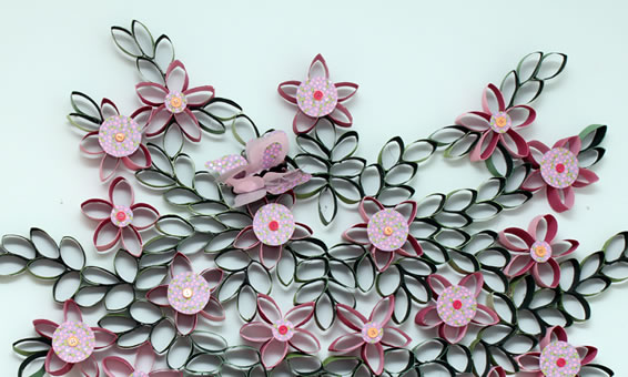 Decoração Sustentável: Painéis e Guirlandas com Rolos de Papel