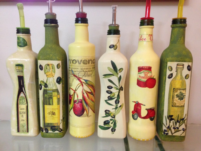 Ideias Criativas para Reutilizar Garrafas de Azeite na Decoração da Cozinha