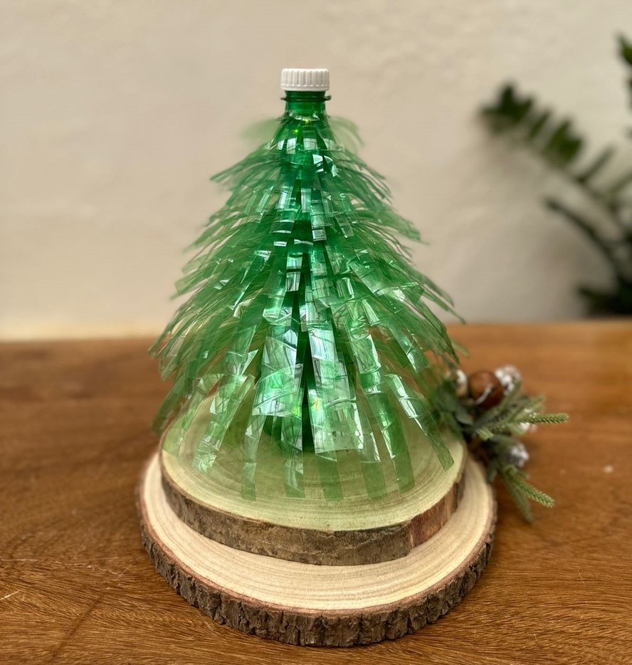 artesanato com garrafa pet pequena