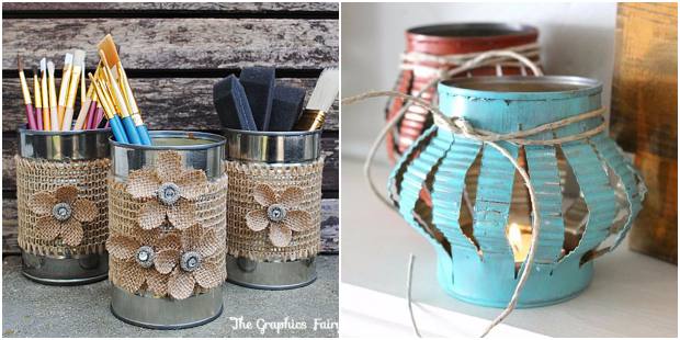 Transforme Latas em Vasos Modernos com Pés: DIY 'Cara de Loja'