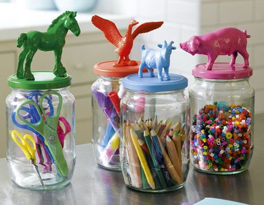 artesanato com potes de maionese