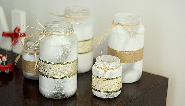 10 Projetos DIY de Organizadores com Potes de Maionese