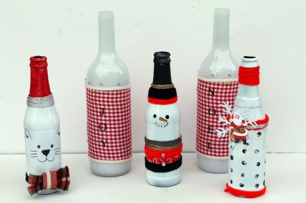 Como usar garrafas de vinho na decoração do jardim