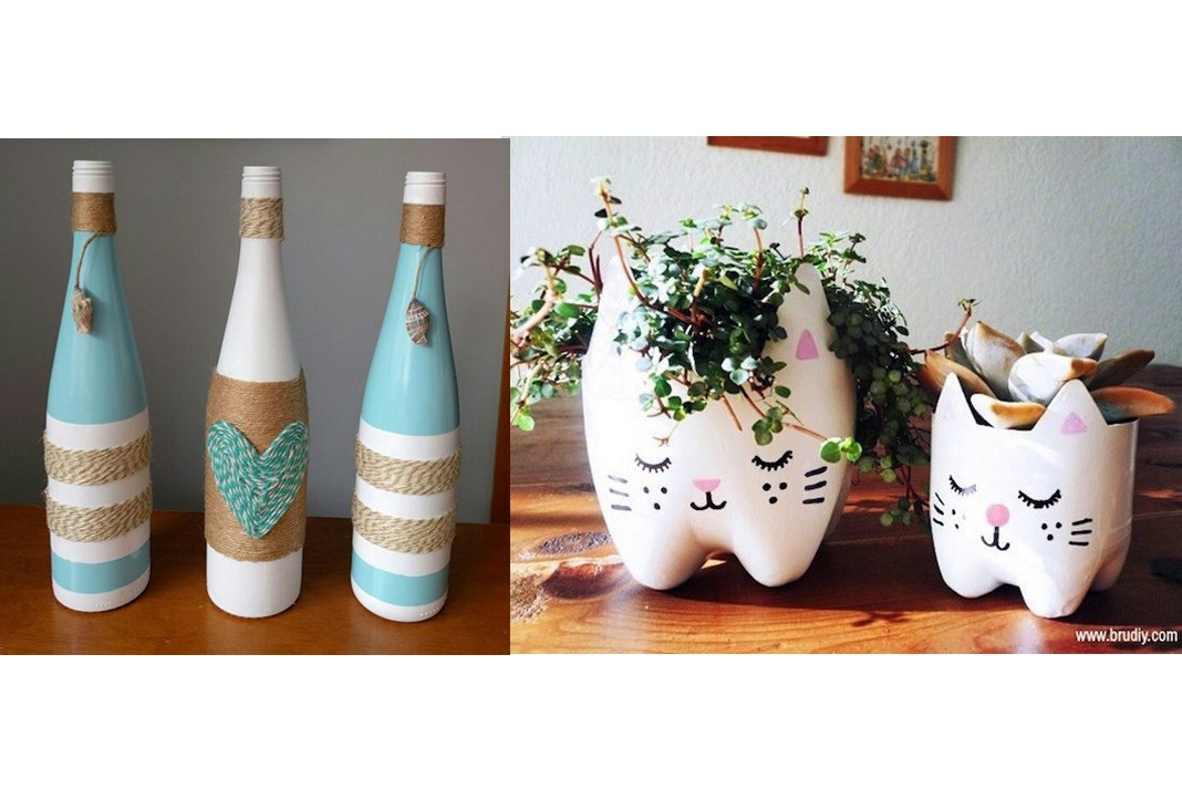 Técnicas de pintura e decoupage em vidro