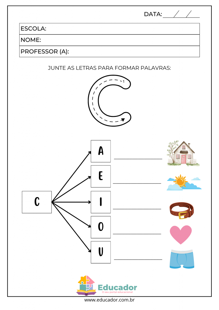 como ensinar a letra c para crianças com dificuldades