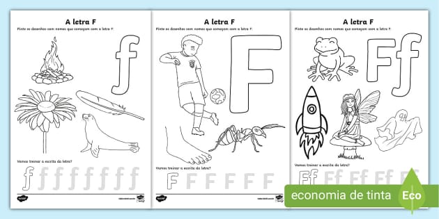 atividades divertidas com a letra f para crianças pequenas