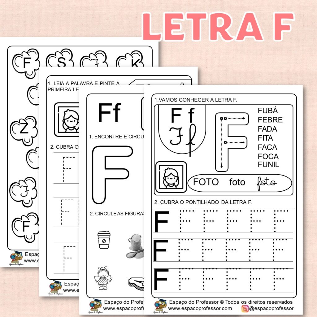 como usar a letra f em atividades sensoriais para bebês