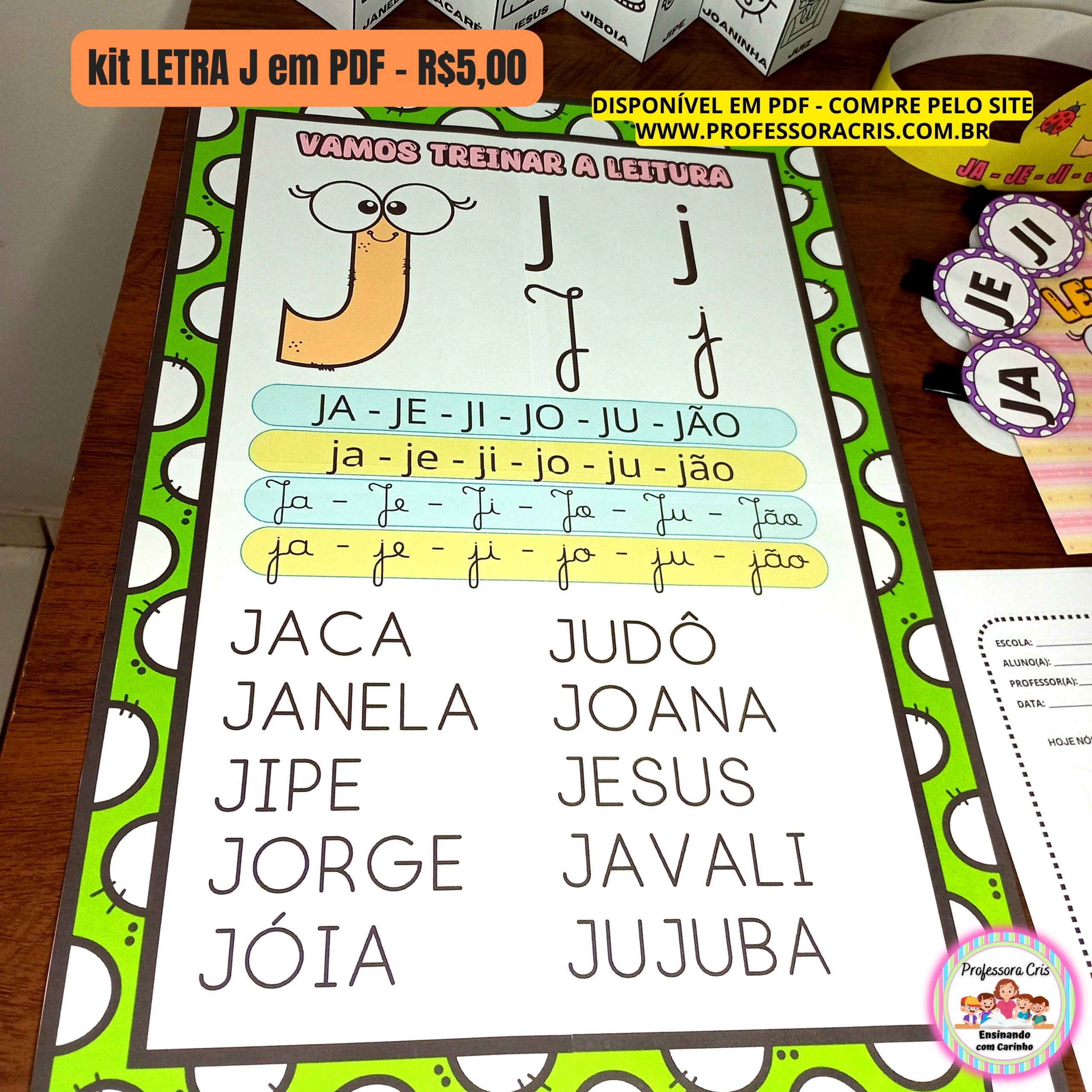 ideias de atividades com a letra j para educação infantil