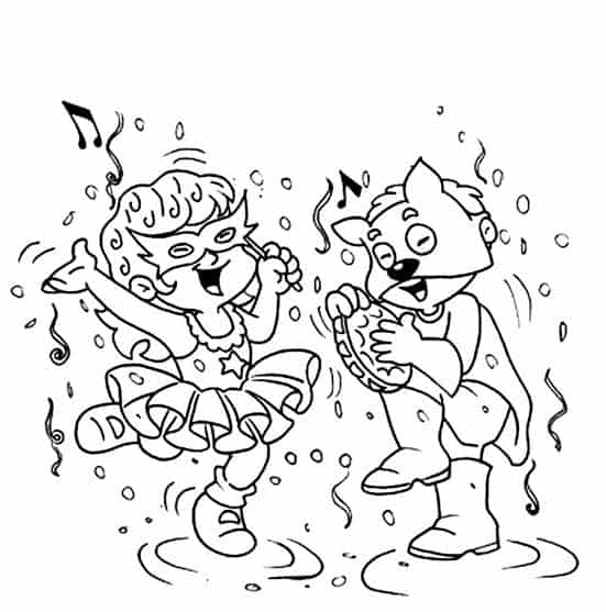 custo de materiais para atividades de carnaval para colorir