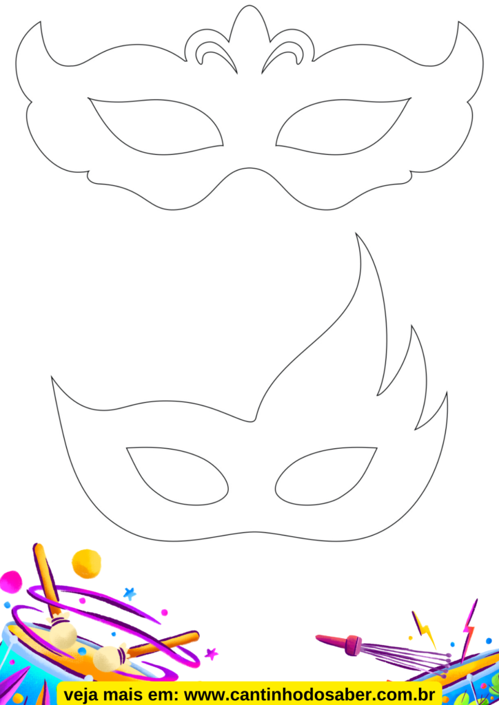 custo de materiais para atividades de carnaval para colorir