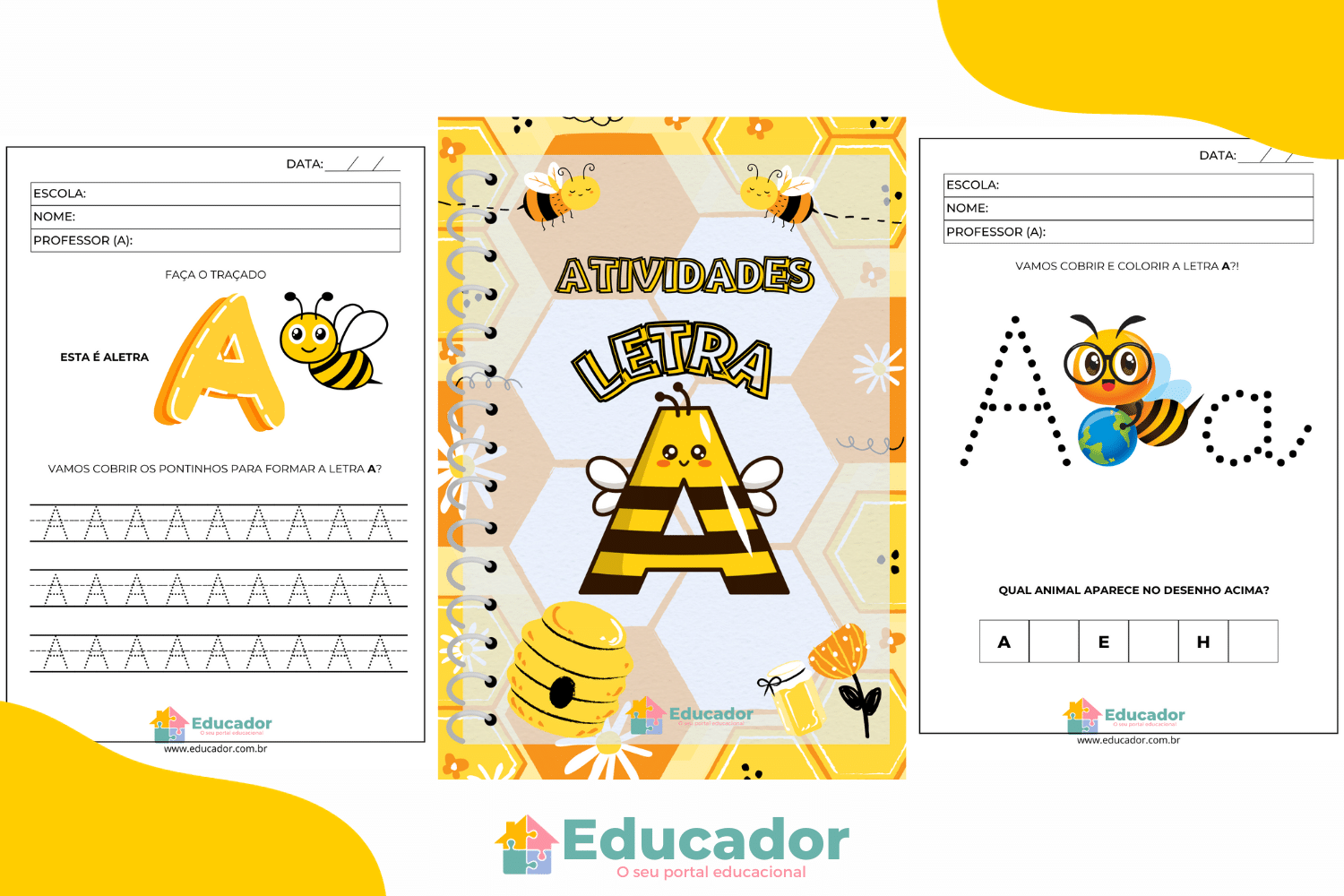 como usar a letra a em atividades sensoriais para bebês