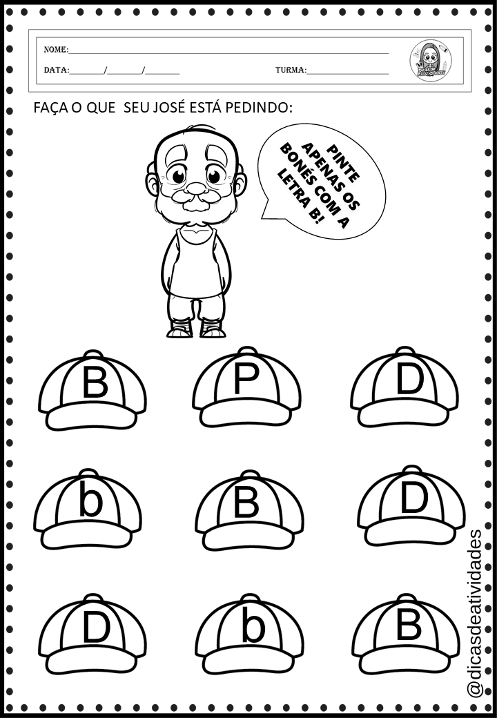ideias de atividades com a letra b para educação infantil