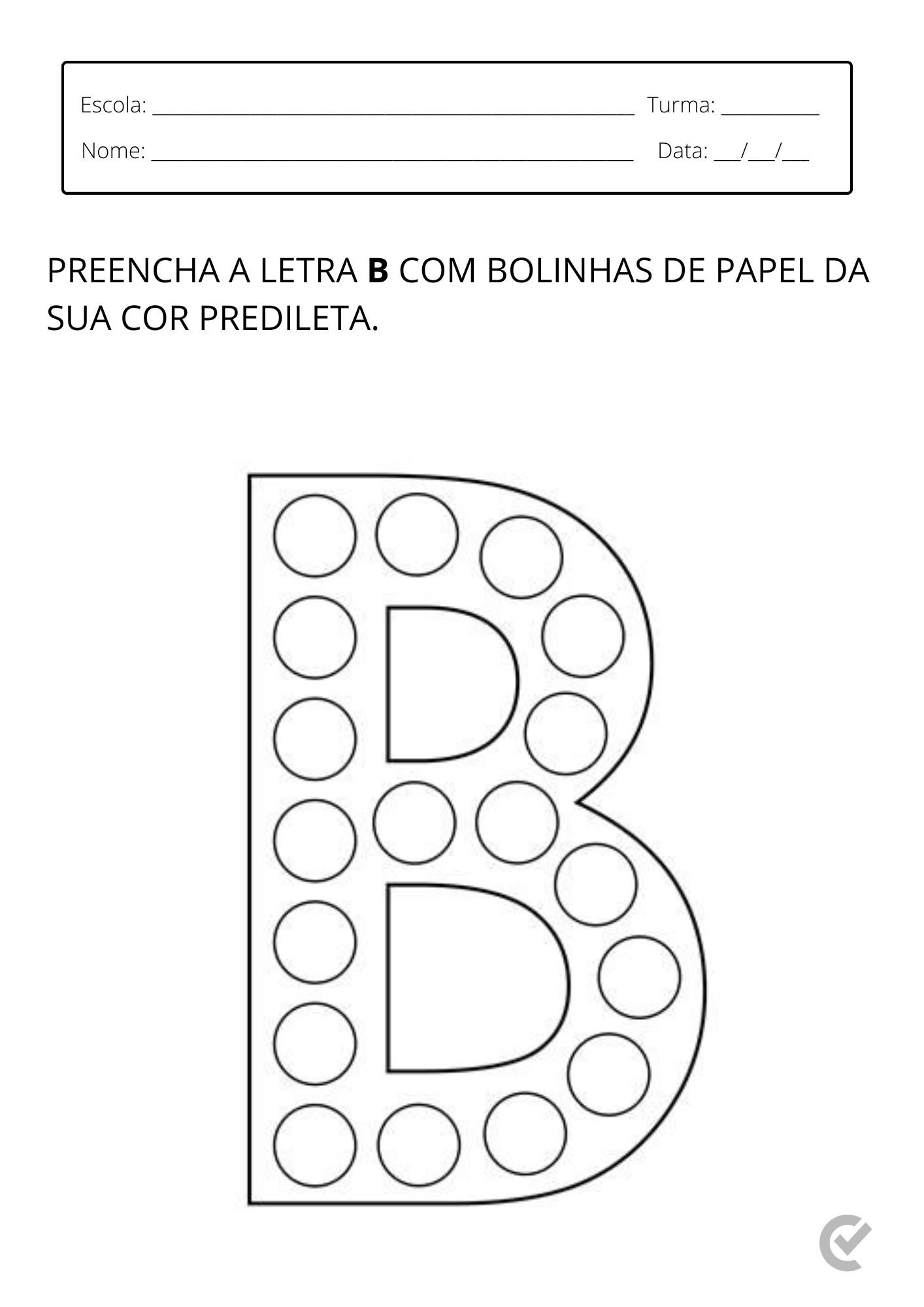 atividades com a letra b para educação infantil 5 anos