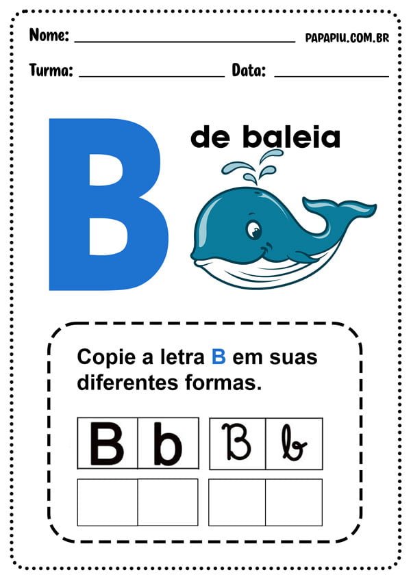 como ensinar a letra b para crianças de 5 anos com deficiência